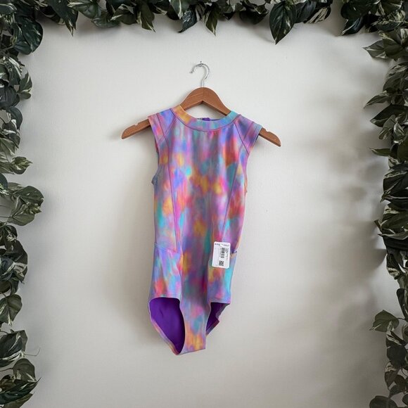 Lululemon Athletic Zip Back Paddle Suit Medium Coverage Prism Wash NWT Size 4 - Picture 1 of 7